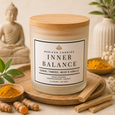 Inner Balance – Sandal Turmeric Aromatherapy Candle