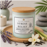 Stress Relief /Release Tension & Unwind Scented Soy Candle