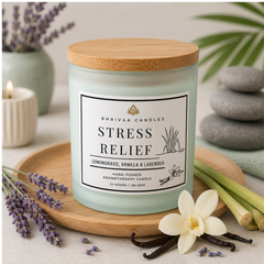 Stress Relief /Release Tension & Unwind Scented Soy Candle