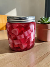 Pink Desire Small Heart Soy Gel Wax Glass Jar Scented Candle