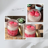 Valentine Soy Gel Wax Glass Jar Scented Candle