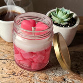 Valentine Soy Gel Wax Glass Jar Scented Candle