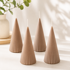 Striped Conical Candle