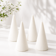 Striped Conical Candle