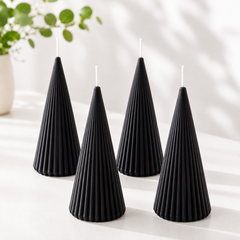 Striped Conical Candle