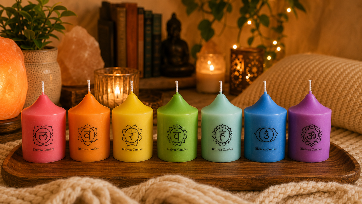 7 Chakra Pillar Candle