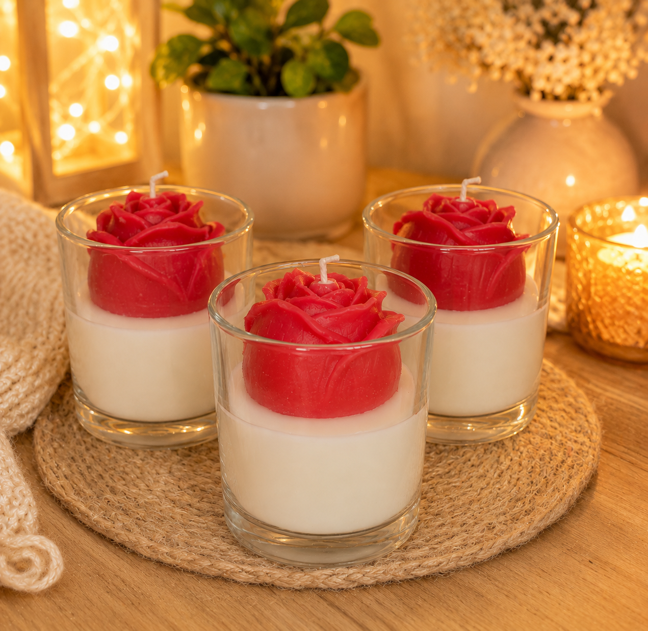 ROSE JAR CANDLE