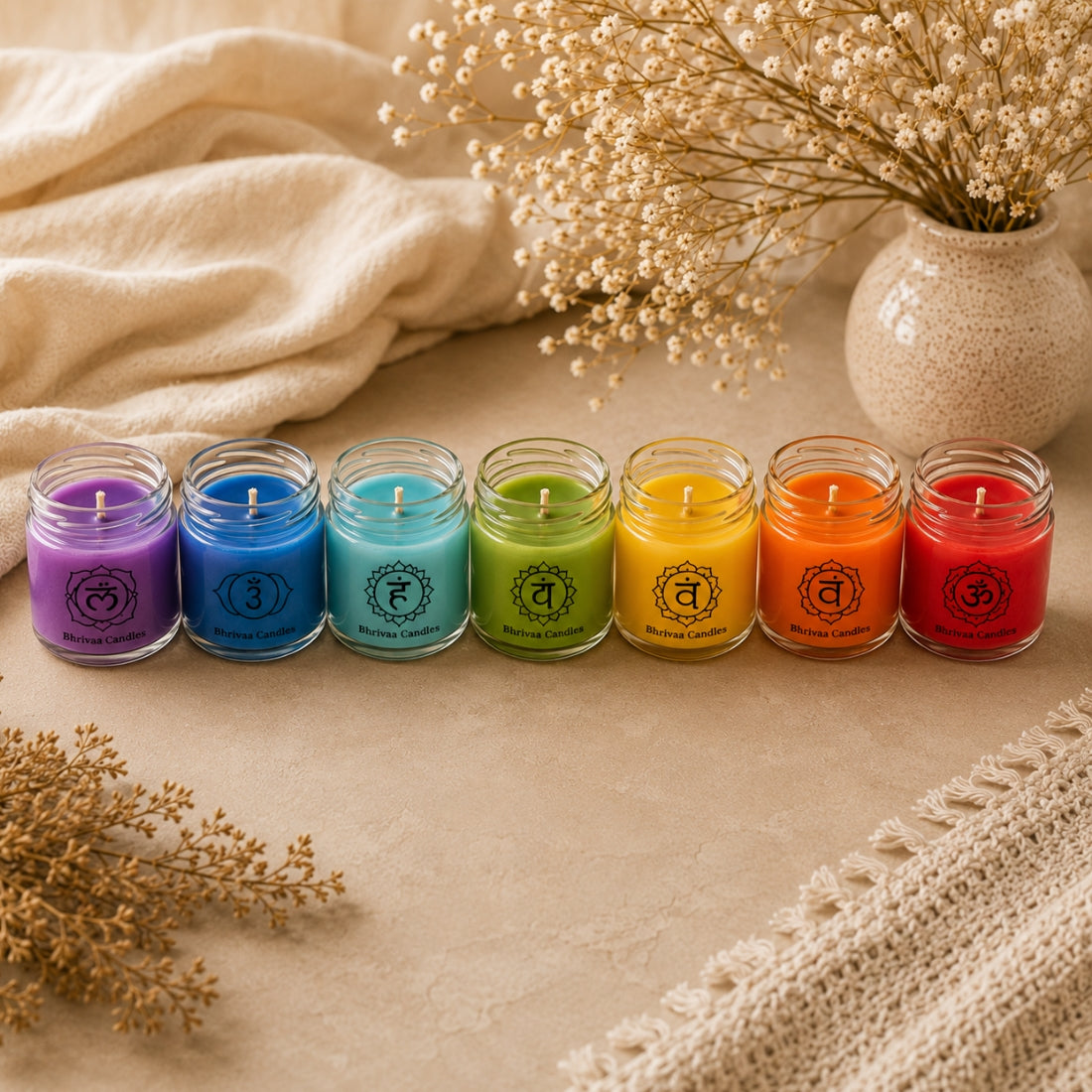 7 Chakra Salsa Jar Candle (100 ml)