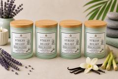 Stress Relief /Release Tension & Unwind  Scented Soy Candle