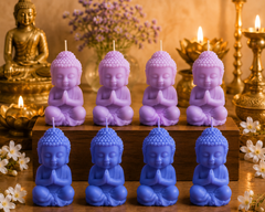 Medditating Buddha candle/ Decorative Buddha Idol Peaceful Home Décor